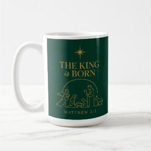 Caneca De Café O Rei Nasceu Natividade Design de Natal