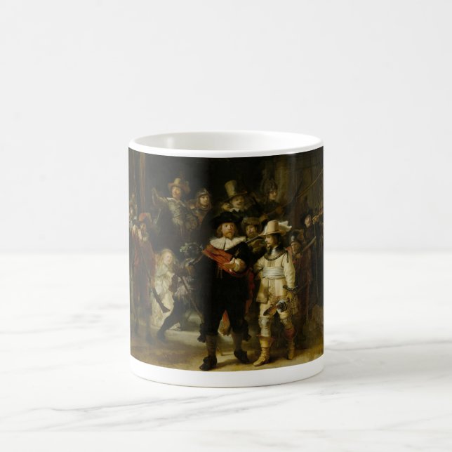 Caneca De Café O relógio de noite, Rembrandt Van Rijn (Centro)