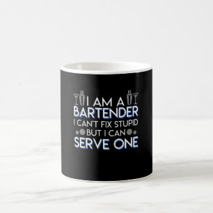 Caneca De Café O reparo do Cant do barman estúpido pode servir u