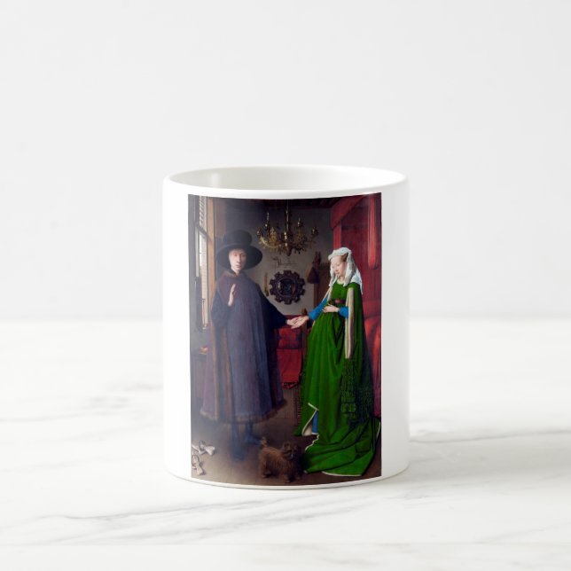 Caneca De Café O Retrato Arnolfini, Jan van Eyck (Centro)