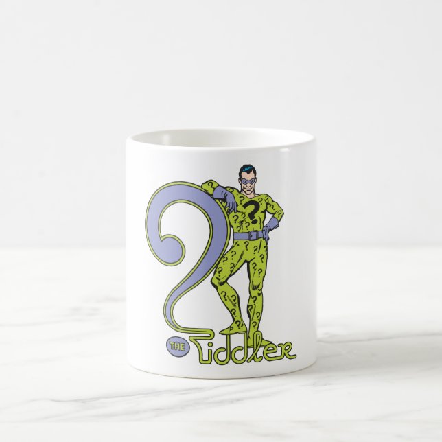 Caneca De Café O Riddler e o logotipo verde (Centro)