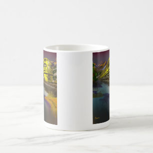 Caneca De Café O Rio Grande Bumble a pintura da abelha cerca de