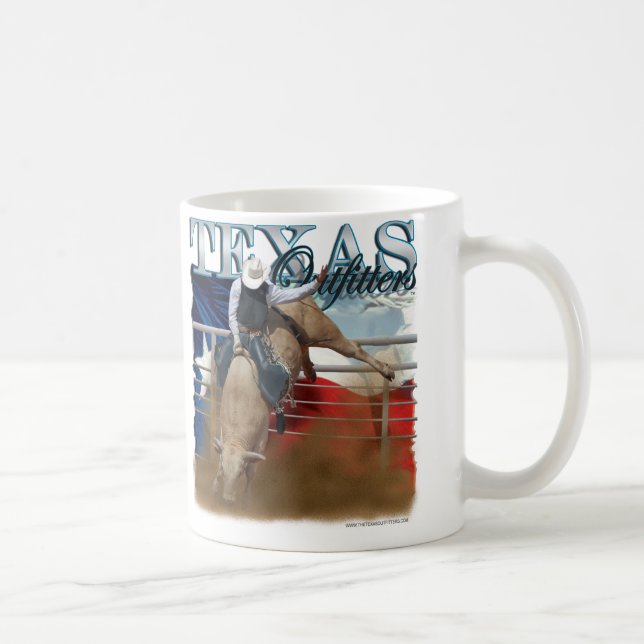 Caneca De Café O rodeio Bullrider dos Outfitters de Texas (Direita)