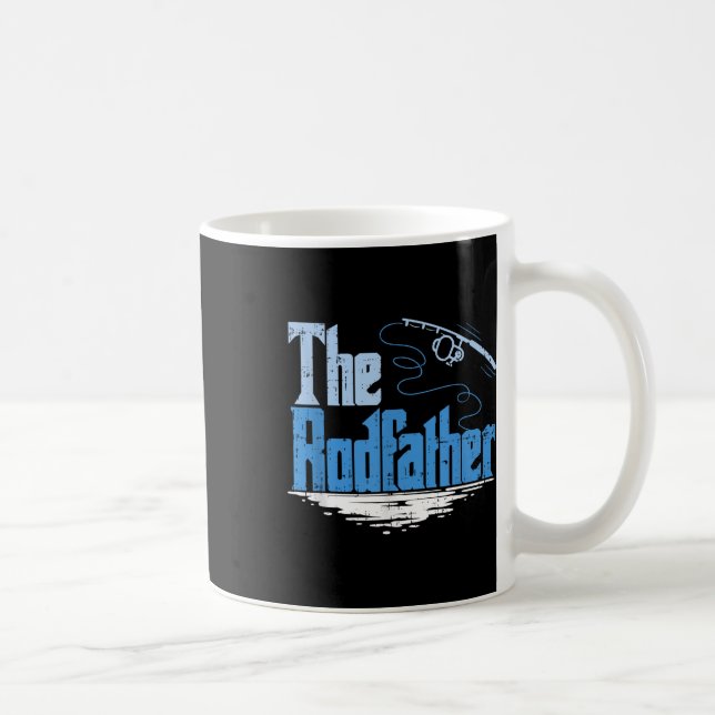 Caneca De Café O Rodfather Paródia Divertida de Pesca  (Direita)