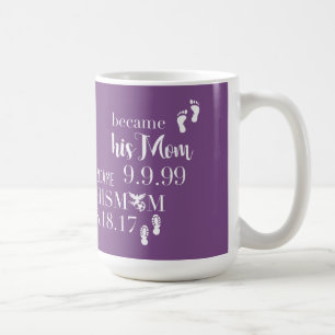 Caneca De Café O roxo engraçado assentou bem em sua mamã - sola