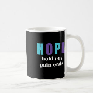 Caneca De Café O Semicolão Segura Na Dor Termina A Consciência Do