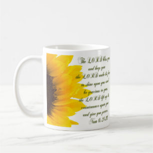 Caneca De Café O senhor abençoa-o e mantem-no…