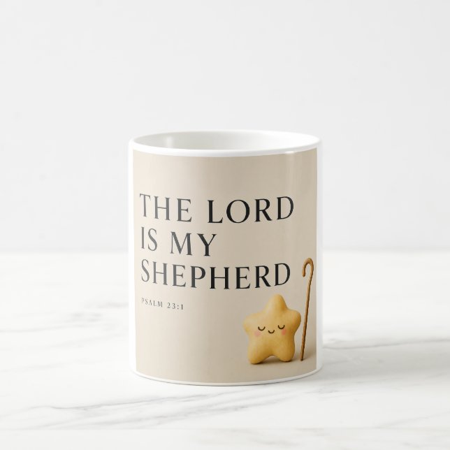 Caneca De Café O SENHOR É MEU PASTOR | Cristão (Centro)