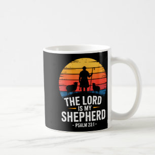 Caneca De Café O Senhor É Meu Pastor Salmo 23_1 Versículo Bíblico