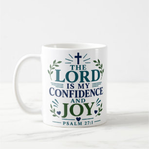 Caneca De Café O Senhor É Minha Confiança E Alegria Bíblia Minima