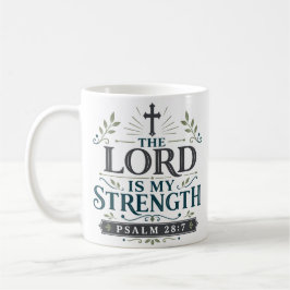 Caneca De Café O Senhor É Minha Força Citação de Verdade Bíblica