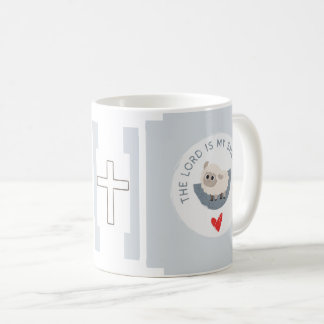 Caneca De Café O Senhor é o meu Pastor Simples Touro Branco