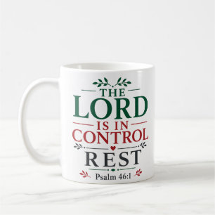 Caneca De Café O Senhor Está no Controle Layout Minimalista de De