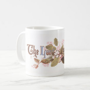 Caneca De Café "O Senhor Ressuscitou" Flores de Páscoa Vintage
