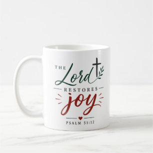 Caneca De Café O Senhor Restaura a Alegria Encorajamento Cristão