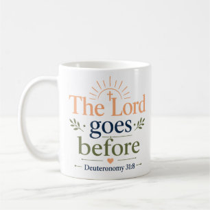 Caneca De Café O Senhor Vai Adiante Devocional Baseado em Escritu