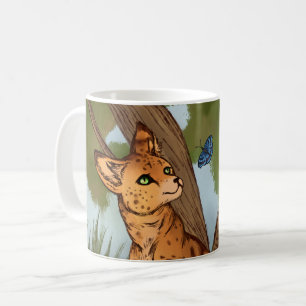 Caneca De Café O Serval e a Borboleta