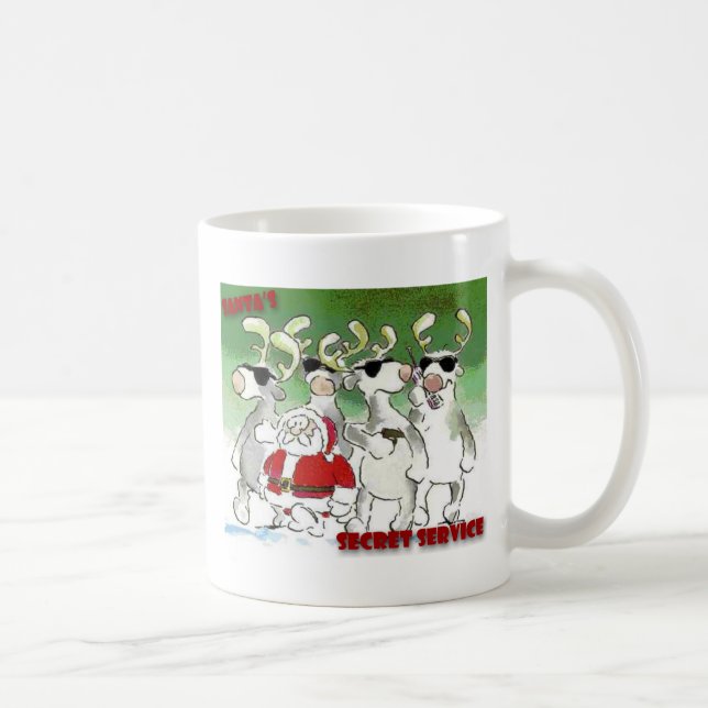 Caneca De Café O serviço secreto do papai noel (Direita)