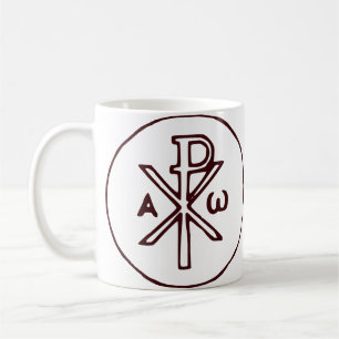 Caneca De Café O símbolo do cristograma Chi-Rho