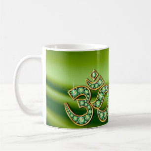 Caneca De Café O símbolo do OM com o "Peridot" apedreja o copo