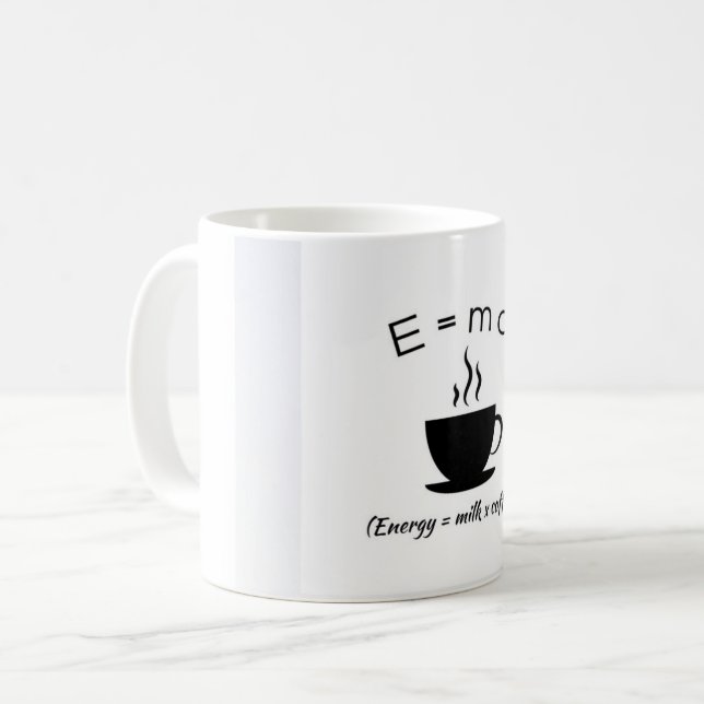 Caneca De Café O Sip Genius: E=mc² Edition (Frente Esquerda)