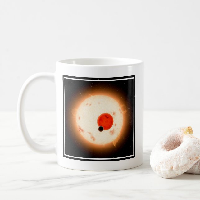 Caneca De Café O Sistema Kepler-16. (Com Donut)