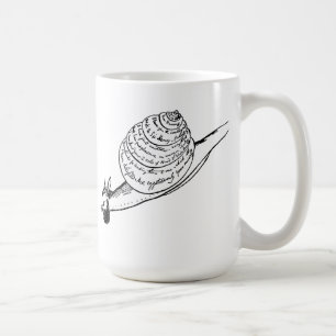 Caneca De Café O snail mail de Edward Lear