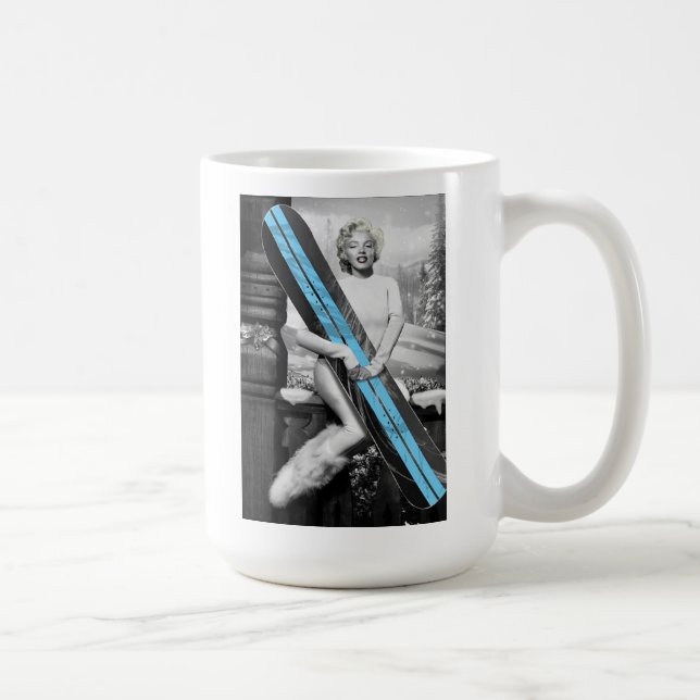 Caneca De Café O Snowboard de Marilyn (Direita)