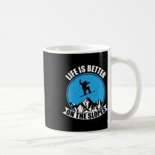 Caneca De Café O Snowboard Winter Life É Melhor Nas Esfregões