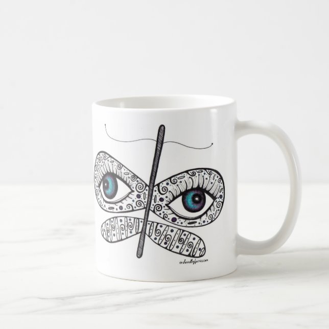 Caneca De Café O sonho com seus olhos largos abre (Direita)