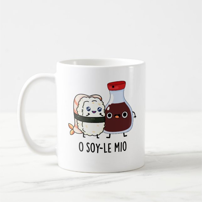 Caneca De Café O soy-le-mio Funny Cantando Soy Molho Pun (Esquerda)