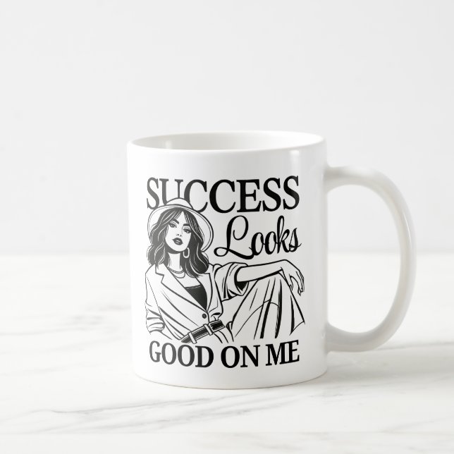 Caneca De Café O sucesso me parece bom - capacitando (Direita)