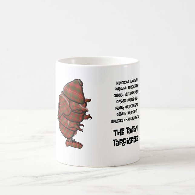 Caneca De Café O tardígrado tartan (Centro)