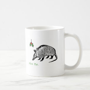 Caneca De Café O tatu beija-me