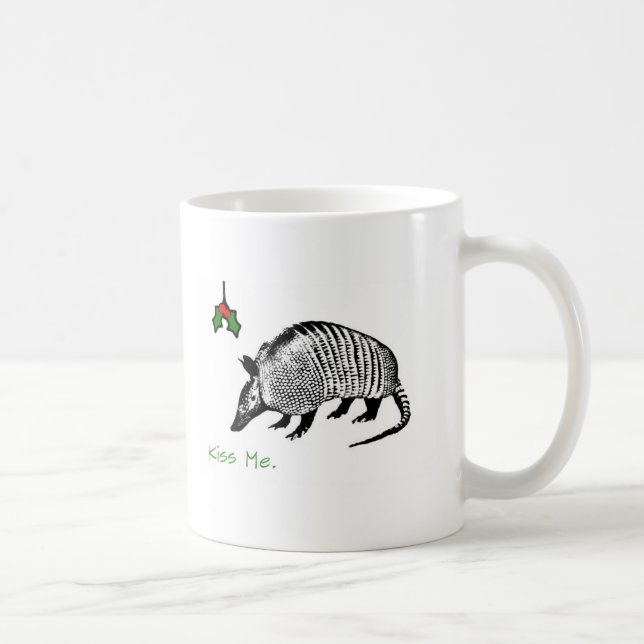 Caneca De Café O tatu beija-me (Direita)