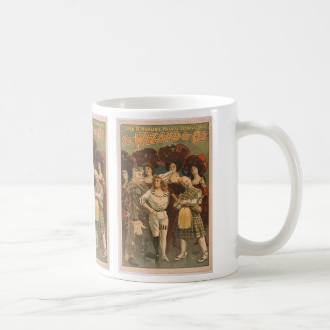 Caneca De Café O teatro retro de mágico de Oz (Direita)