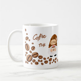 Caneca De Café O Tempo do Café Diz o Gnome em um 