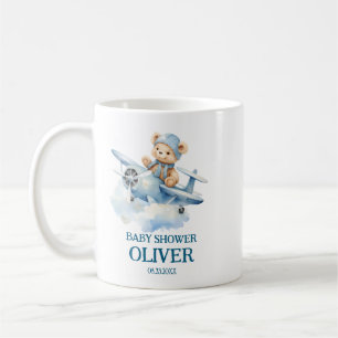 Caneca De Café O Tempo do Plano Azul do Urso Cinto Voa Um primeir