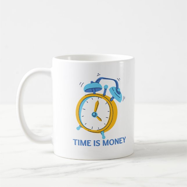 Caneca De Café O tempo é dinheiro  (Esquerda)
