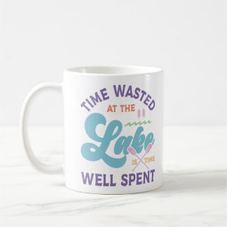 Caneca De Café O Tempo No Lago Está Bem Gasto