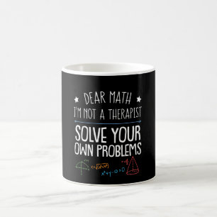 Caneca De Café O terapeuta do amante da matemática não resolve