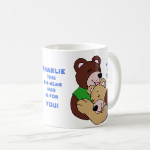 Caneca De Café O Texto Personalizado Do Grande Urso