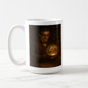 Caneca De Café O Tinkerer Torna 40: Steampunk Birthday Mug