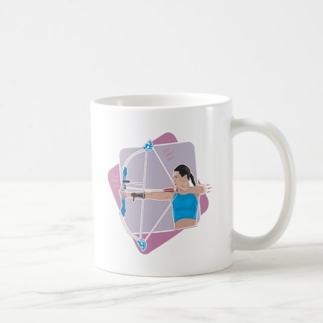 Caneca De Café O tiro ao arco das mulheres (Direita)