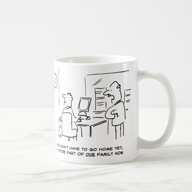Caneca De Café O trabalhador disse que agora faz parte da família (Direita)