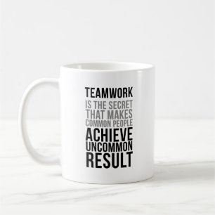 Caneca De Café O trabalho Makes da equipe é o segredo