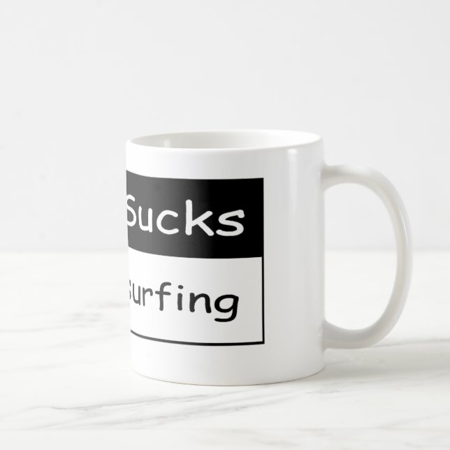 Caneca De Café O trabalho suga (Direita)