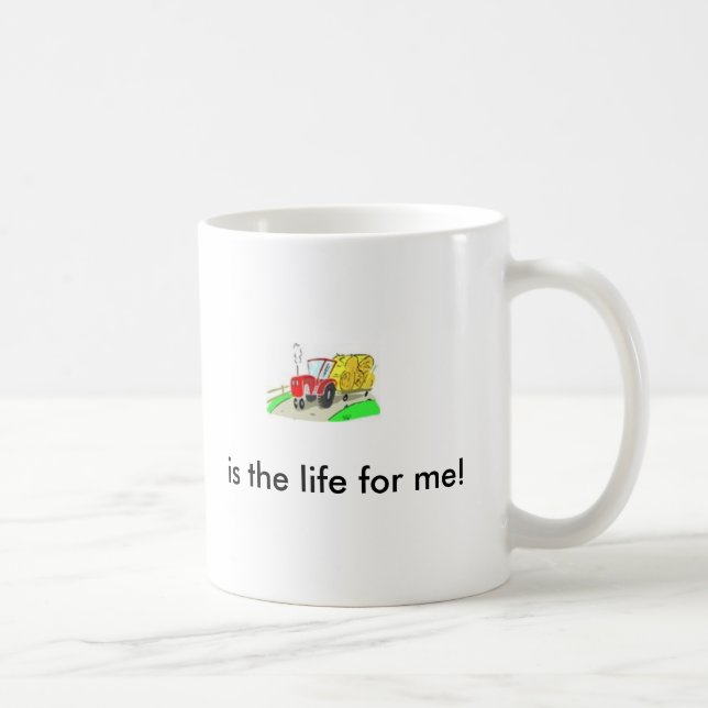 Caneca De Café o trator, é a vida para mim! (Direita)