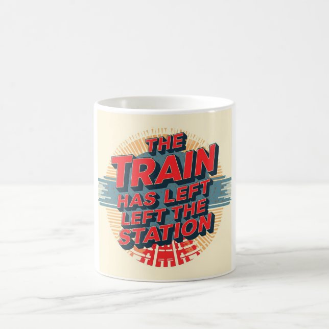 Caneca De Café O Trem Deixou a Estação (Centro)