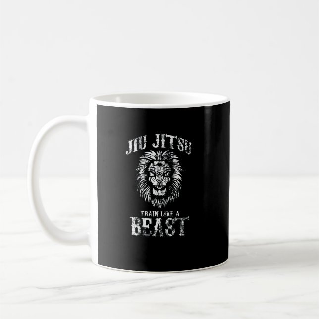 Caneca De Café O trem Jiu Jitsu como uma besta desapontado (Esquerda)